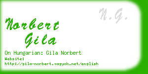norbert gila business card